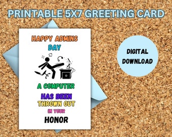 Administrative Professional Day Card Printable / Administrative ...
