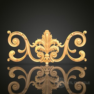 Modello STL del router CNC a spirale barocca: Artcam e Aspire Ready