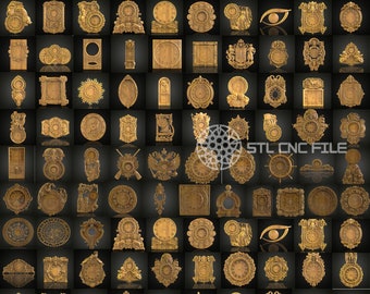 CNC Router STL Models: Clocks & Wall Art Decor Variety Pack
