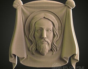Modello STL 3D di Gesù Cristo: arte murale religiosa (download PDF)