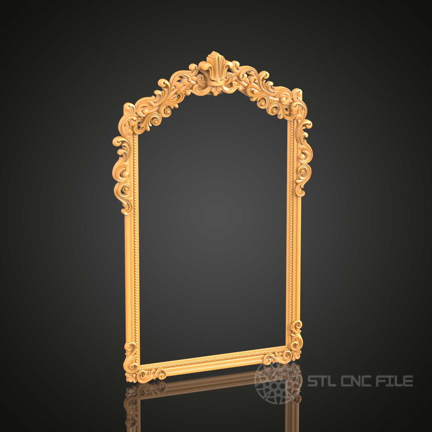 Arched 3D Frame STL Model: Intricate CNC Router Engraver File (PDF) - Etsy