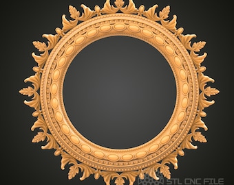 Marco ovalado victoriano modelo STL: decoración de pared con fresadora CNC e impresora 3D (PDF)