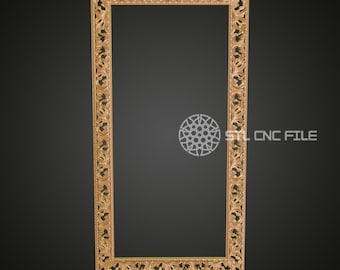 Tall Ornate Decorative Frame 3D Model for CNC - Artcam, Aspire, STL Files