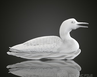 Elegant Duck 3D STL Model: CNC Router & 3D Printer File (Digital Download)