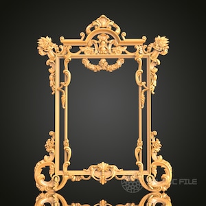Ornate STL Model for CNC Router Engraver - Artcam, Aspire, 3D Printer, Wall Decor