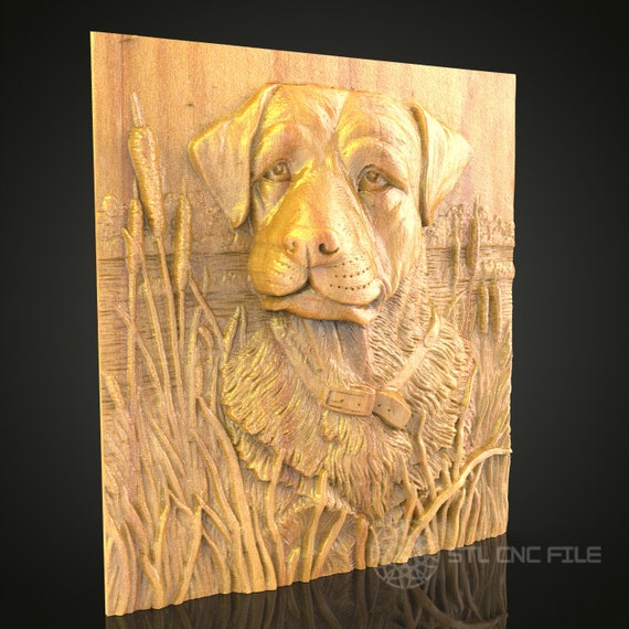 Labrador Retriever CNC STL File: 3D Dog Wood Carving, Pet Art - Etsy