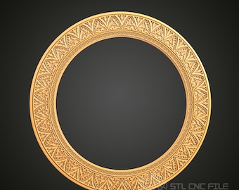 3D Frame STL Model for CNC Router, Artcam Aspire CNC Files, Wood Art Decor