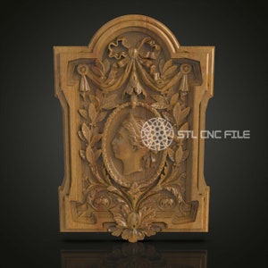 Victorian Frame STL - Ornate CNC Carving Design