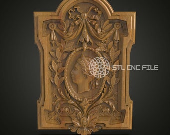 Victorian Frame STL - Ornate CNC Carving Design