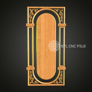 May include: A wooden decorative panel with an oval cutout and intricate carvings around the perimeter. The panel is a light brown color and has a smooth finish.