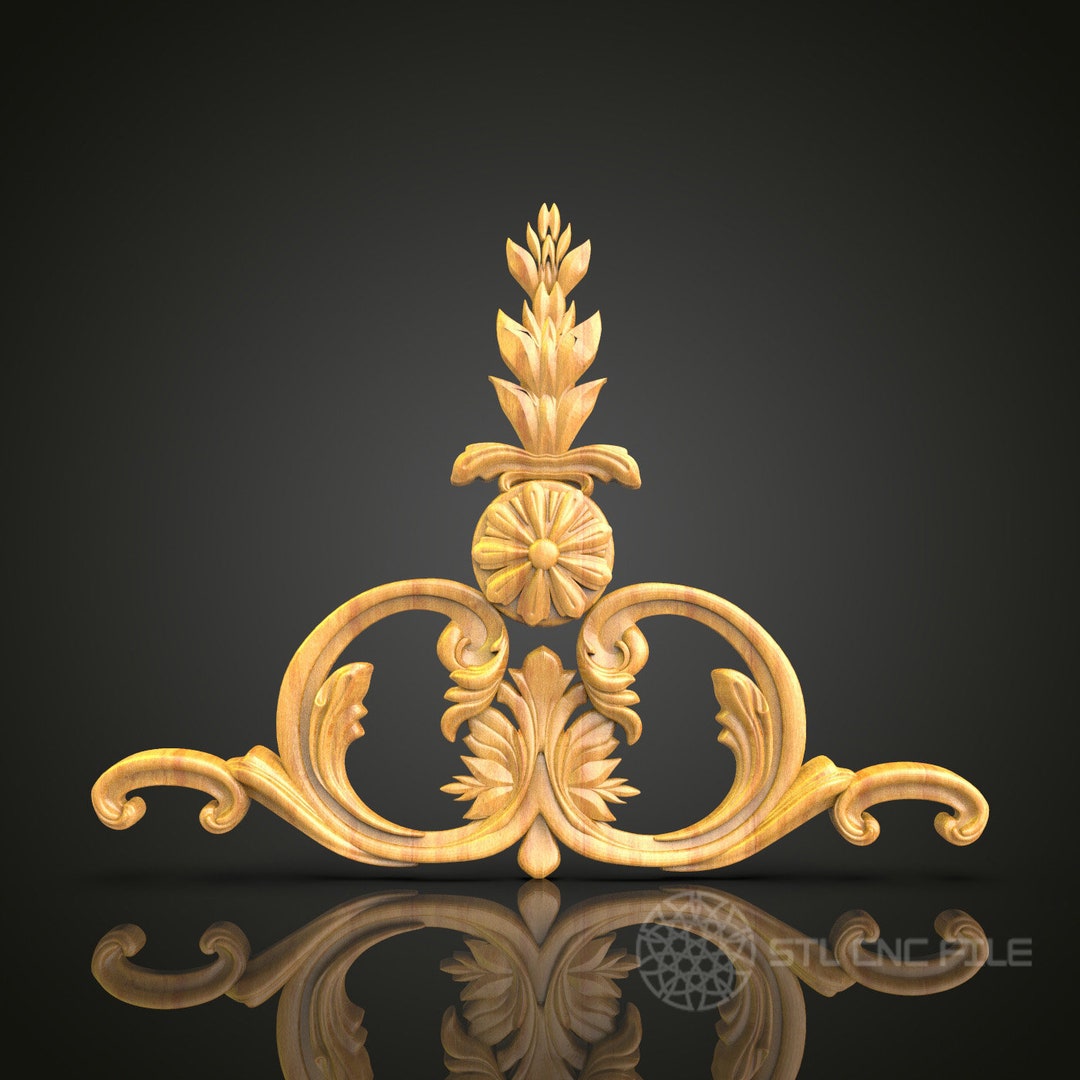 Floral Elegance STL Model for CNC Routers - Perfect for Artcam & Aspire ...
