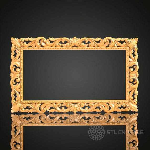 Victorian Frame STL Model: CNC Router & 3D Printer Wall Decor (PDF