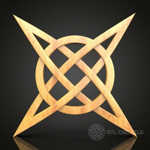 Star Knot Wall Art - Intricate CNC Router STL Model, Compatible With ...