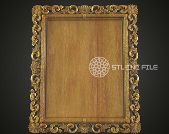 Classic Vintage Ornate Frame 3D Model for CNC - Artcam, Aspire, STL Files