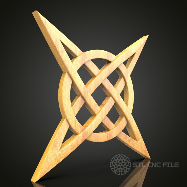Star Knot Wall Art - Intricate CNC Router STL Model, Compatible With ...