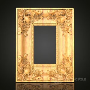 Barock-Stil-Rahmen STL Modell: CNC-Fräser Artcam Aspire Files
