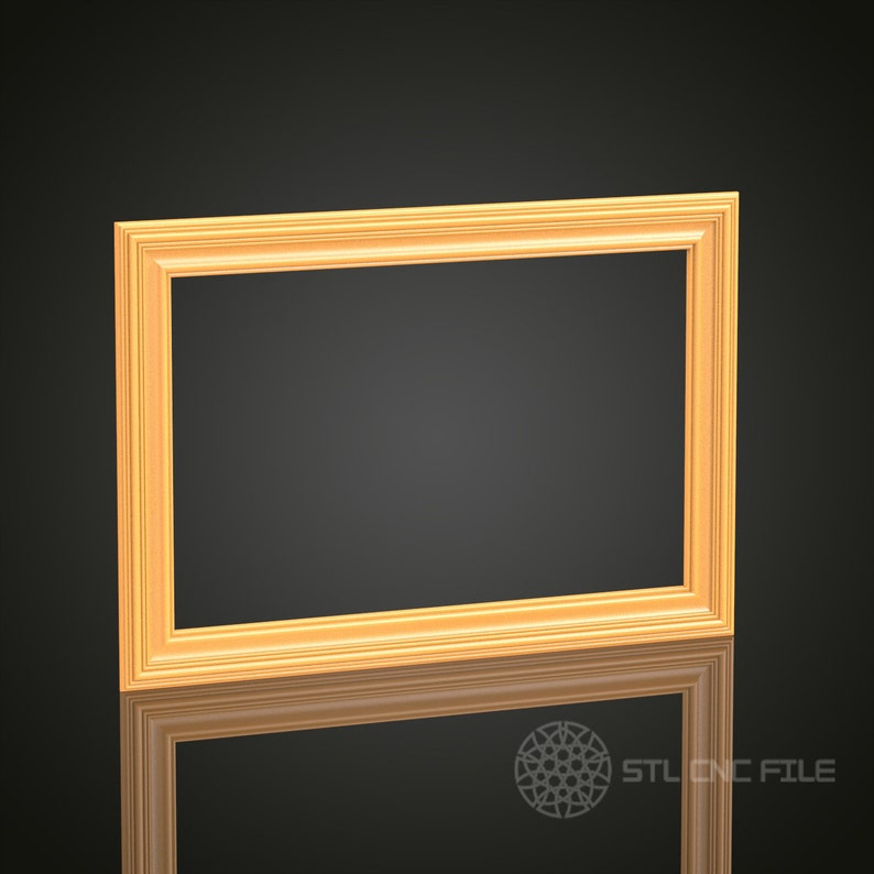 3D Frame STL Model: Classic Wood Art Decor (digital File) - Etsy