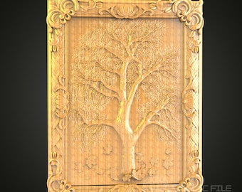 Tree of Life 3D STL Model: CNC Router Carving File
