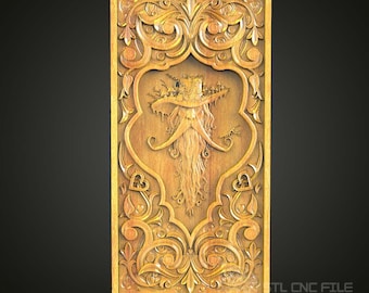 Enchanted Forest Tree STL Model: Ornate CNC Carving File