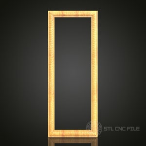 Minimalistischer Strukturrahmen STL Modell: CNC Fräser Artcam Aspire Kompatibel
