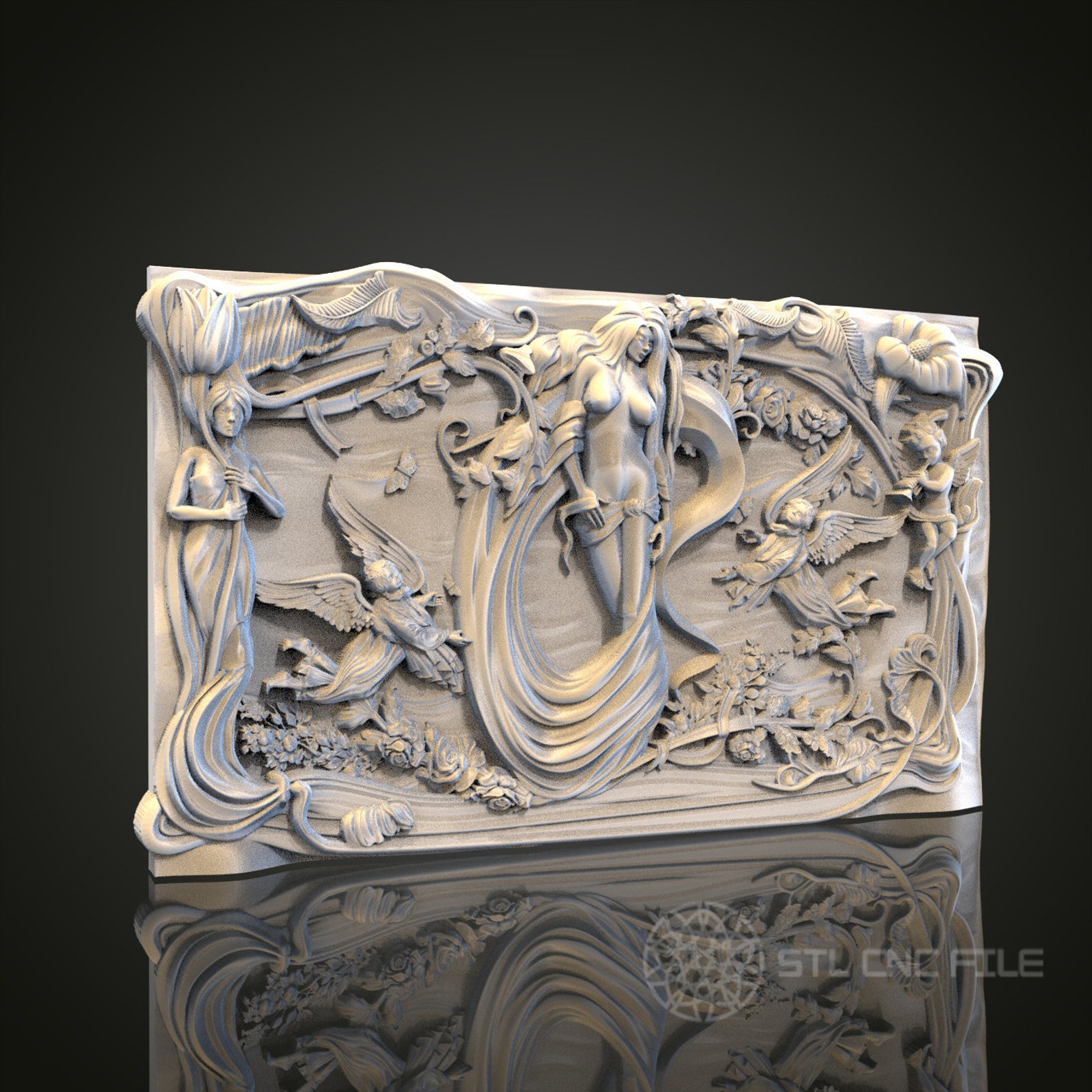 Venus Relief STL Model for CNC Router Engraver, Artcam, Aspire, Wood ...