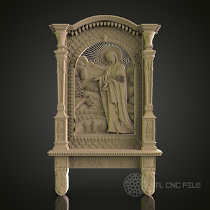 Intricate Religious Wall Art - STL Model for CNC Router Engraver, Artcam, Aspire, 3D Printer