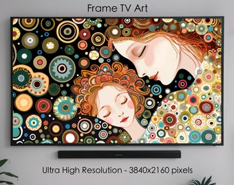 Frame TV Arte del Día de la Madre / Arte texturizado para Frame TV Descarga digital / Arte abstracto de televisión del Día de la Madre