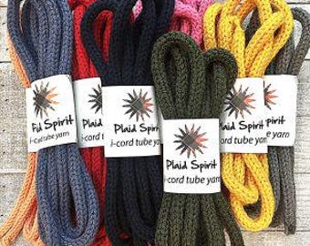 BULK 10 yards of handmade acrylic knit i-cord | tricotin cord | ships same day | many colors