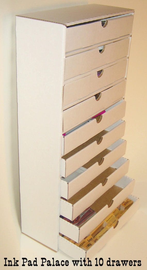 Ink Pad Palace 10 Drawers Ink Pad Crafting Storage Unit Etsy