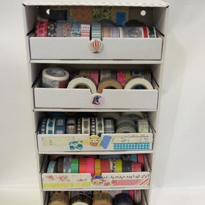 Ink Pad Palace - WASHI Tape crafting storage unit WITH 5 DRAWERS-you assemble