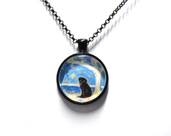 black lab necklace