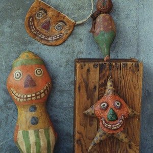 Primitives Halloween Muster EPattern JOL Kürbis Geldbörse Ornament Kissen Puppe PDF von Hickety Pickety-083