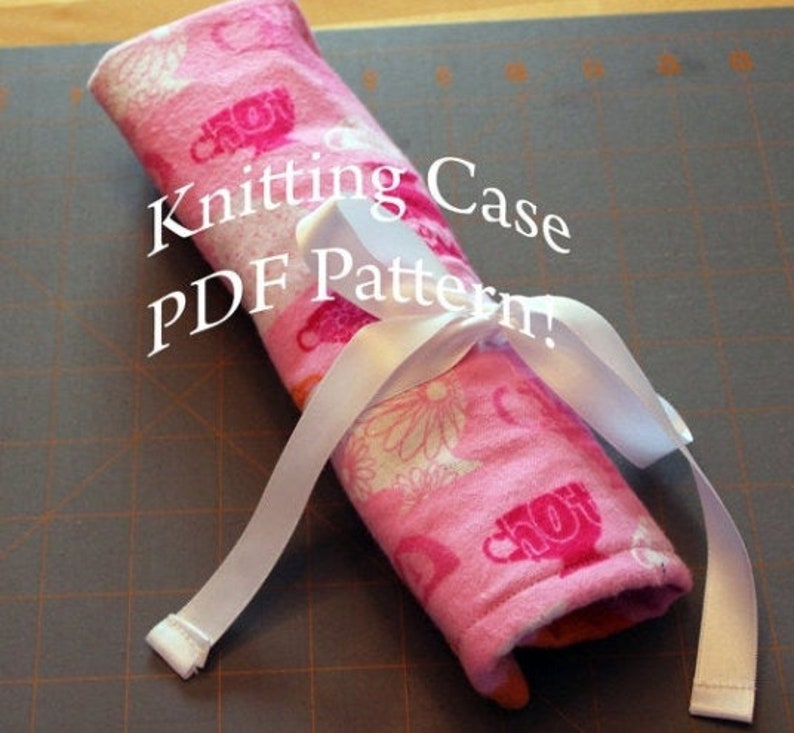 Knitting Case Pattern, PDF Sewing Pattern, Knitting Needle Case, Paint Brush Roll Case Etsy