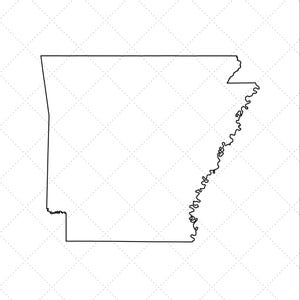 Overzichtskaart staat Arkansas
