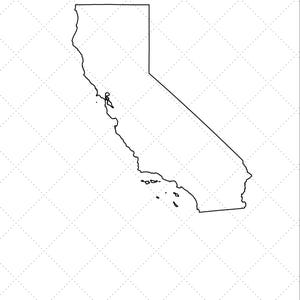 Mapa del estado de California
