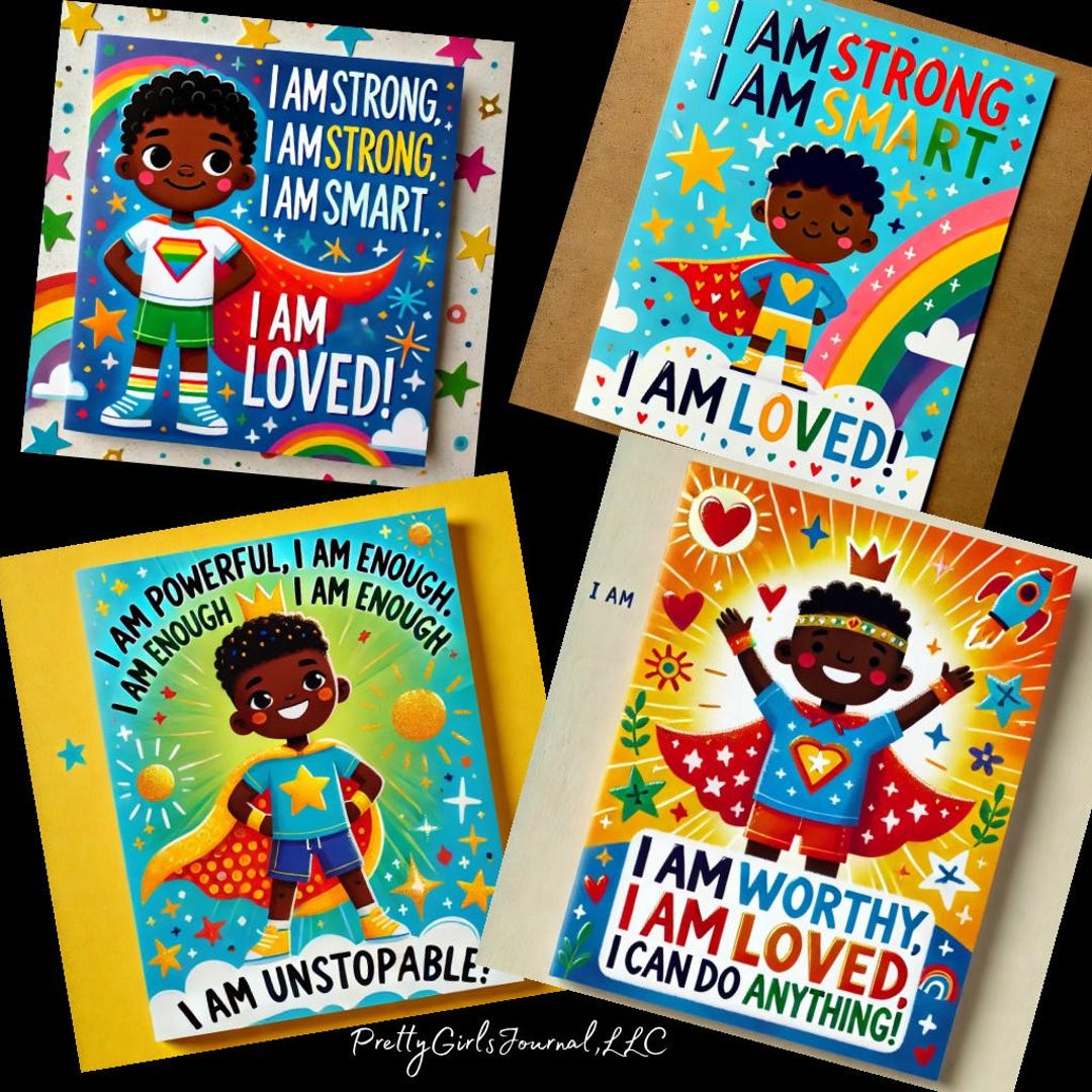 Children Positive Affirmation Poster, Kids Therapy Office Decor, Mental ...