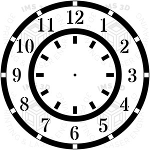 Six Basic Clock Faces Digital File Bundle – Perfect for DIY Clock ...