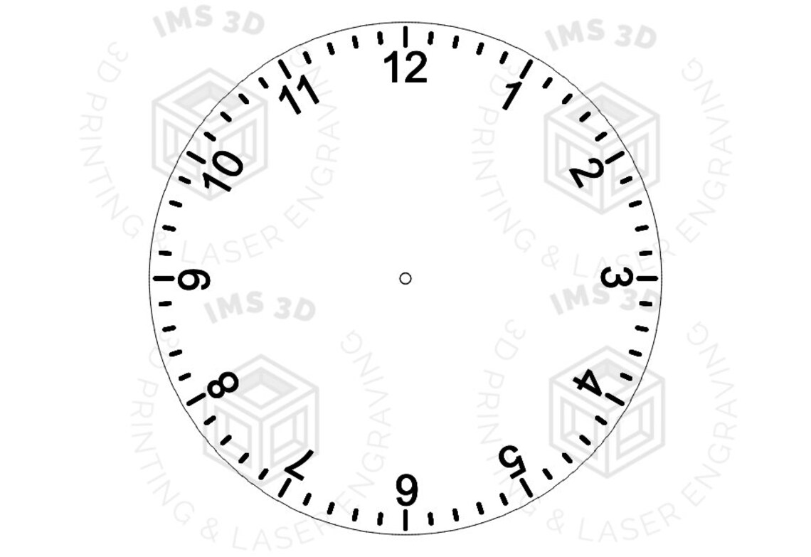 Six Basic Clock Faces Digital File Bundle – Perfect for DIY Clock ...