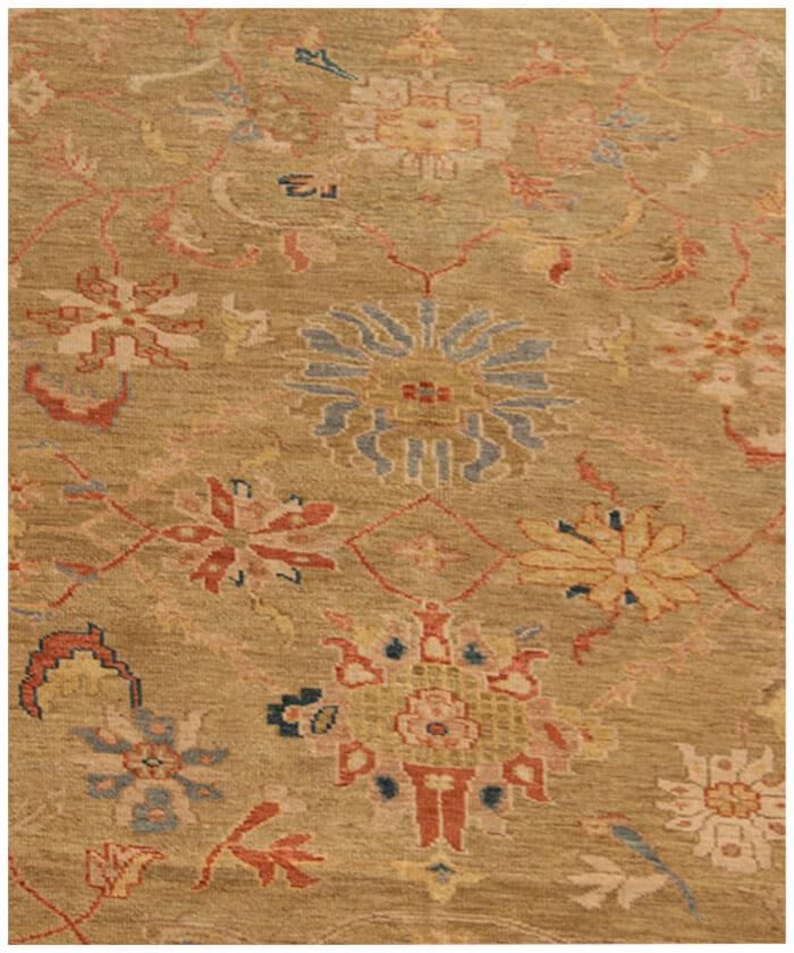 Hand Knotted Wool Rug – Traditional Oriental Area Rug – Handmade Luxury ...