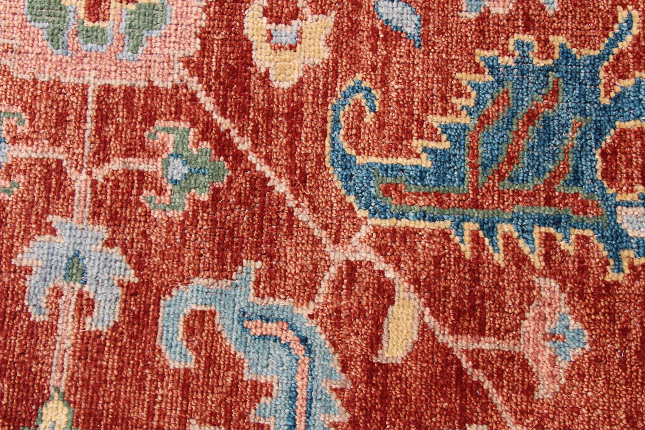 Traditional Hand Knotted Rust Wool Rug 9X12 for Living Room,dining Room ...