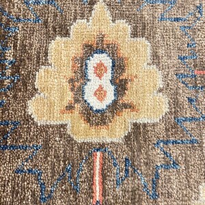 8x10 Brown Oriental Rug, 9x12 Hand Knotted Wool Area Rug, Muted Neutral Traditional Rug for Living Room, Custom Size Rug Bild 8