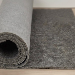 Non Slip Rug Pad Floor and Carpet Safe, Heavy Duty Dual Surface Felt and Rubber, Cushioned Rug Gripper for LVP & Wood, Custom Cut Any Size image 7