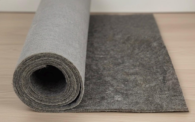 Non Slip Rug Pad Floor and Carpet Safe, Heavy Duty Dual Surface Felt and Rubber, Cushioned Rug Gripper for LVP & Wood, Custom Cut Any Size image 7