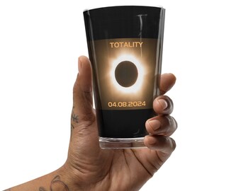 Solar Eclipse 2024 Shaker Pint Glass