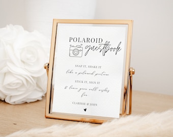 Snap It Shake It, Polaroid Sign And Book, Table Wedding Sign, Photo Guestbook Sign, Instax signs, Photo booth Book