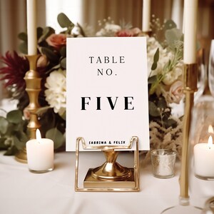 Table Numbers, Wedding Table Numbers, Wedding Table Decor, Instant Download, Double Sided Table Number Cards,