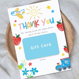 Porta biglietti regalo di ringraziamento per insegnanti, biglietto per la settimana di apprezzamento degli insegnanti, il miglior regalo per insegnanti, regalo per ragazzi, stampabile, scaricabile in formato PDF e JPG, biglietto 5x7