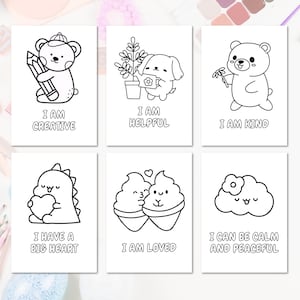 DIY Affirmationskarten für Kinder, positive Affirmationskarten, druckbare Affirmationen für Kinder, inspirierende Motivationskarten