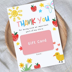 Porta-cartão de agradecimento para professor, cartão para a semana de agradecimento ao professor, melhor presente para professor, PDF para impressão e download, JPG, cartão 5x7