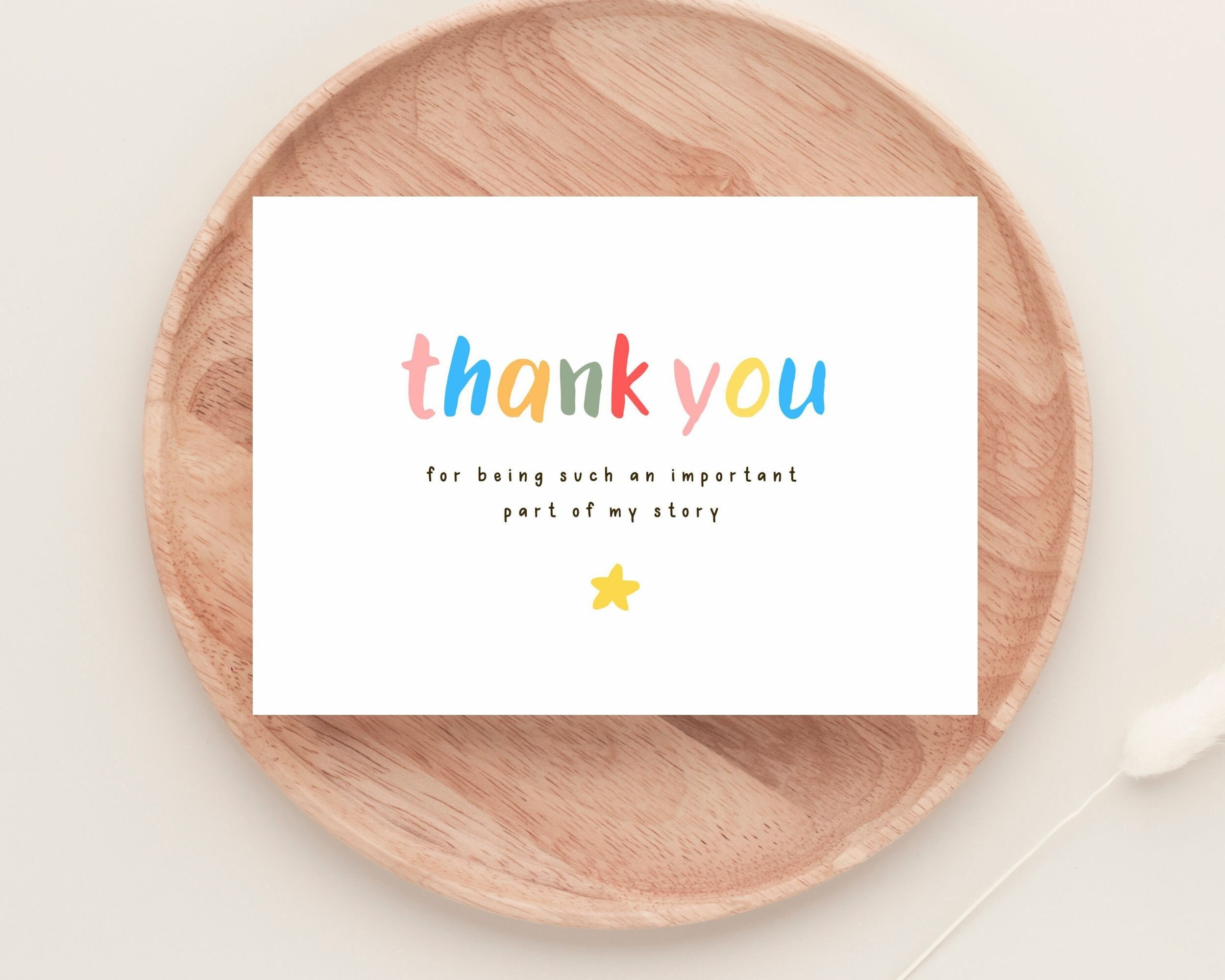 YZEXEZY Ornamento ricordo con scritta Thank You Being A